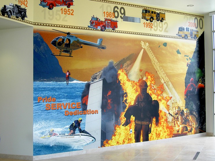 Fire Department Wall Mural 3•