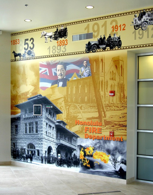 Fire Department Wall Mural 1•