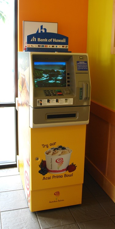 Jamba juice ATM Machine front•••